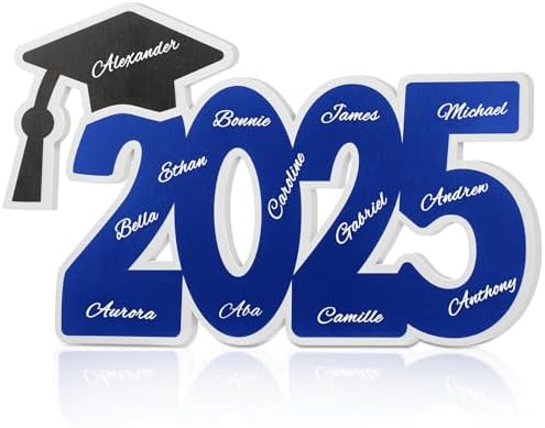2025 Graduation Guest Book Sign Wood Board Party Decor