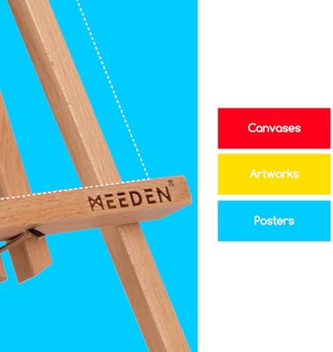 MEEDEN 12 Inch Tabletop Easel Set - 12 Pack for Art and Display