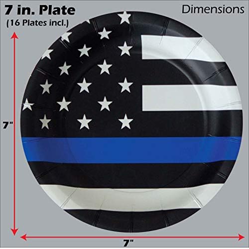 Thin Blue Line Party Pack for 16 Guests