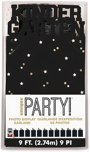 Black Graduation DIY Photo Frame Garland - 9ft 1 Count
