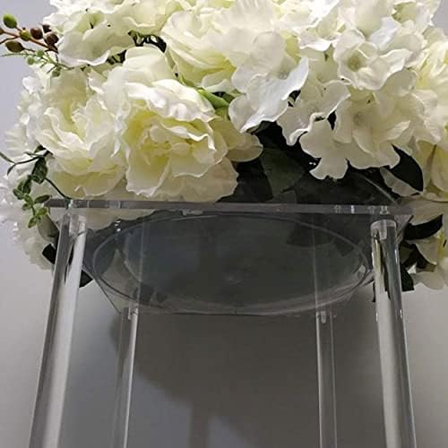 2 Pack 24 Inch Tall 8 Inch Diameter Acrylic Flower Stand