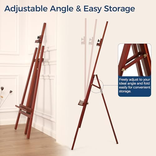 VISWIN Foldable Wooden Art Easel for Painting and Display