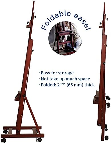 VISWIN Adjustable Foldable H-Frame Easel with 4 Wheels