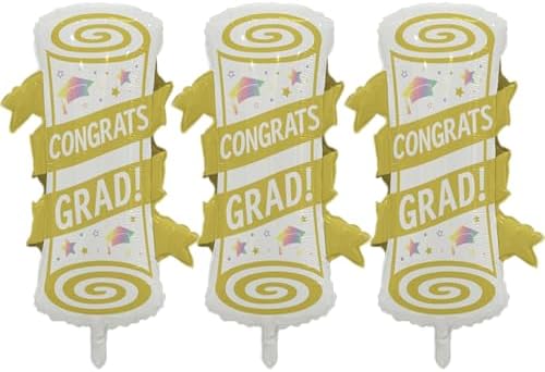 Soochat Graduation Diploma Balloons 3Pcs