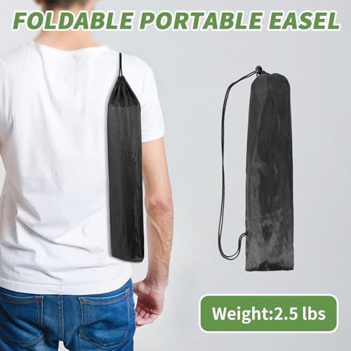 PUJIANG 6 Pack Foldable Art Easels with Case