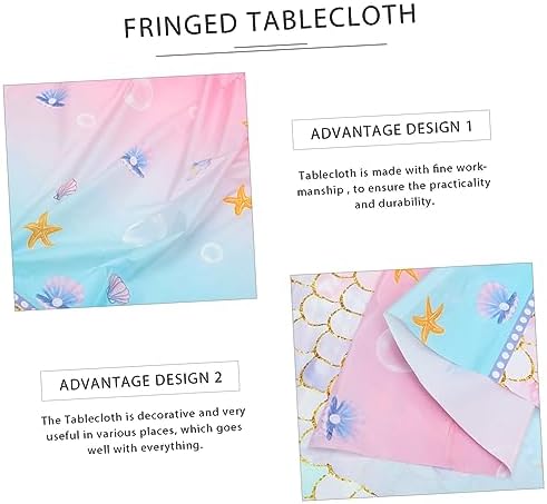 Disposable Mermaid Table Cover for Birthday Parties