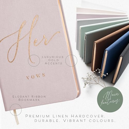 ARTESORI Vow Books His and Hers Blush Grey