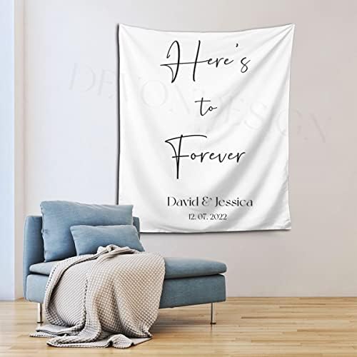 Personalized Rustic Backdrop with Names and Date