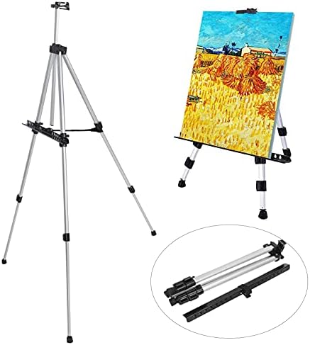 Portable Adjustable Aluminum Easel for Artists and Students
