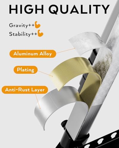 Nicpro 6 Pack Adjustable Aluminum Art Easel
