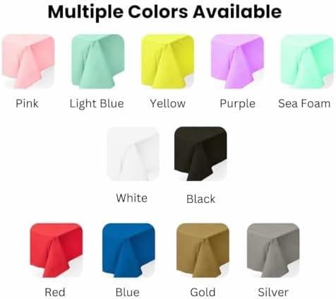 Fair Goods Airlaid 100 Paper Tablecloths 1 Pack Silver 70 X 48