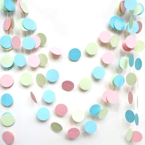 Cheerland Pink Circle Streamer Garland 52ft