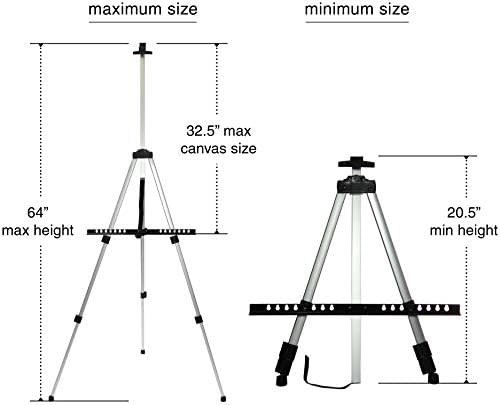VViViD Aluminum Adjustable Light Weight Portable Display Easel 66 Inch