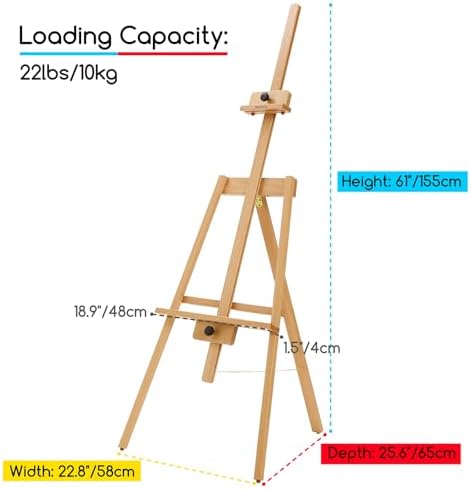 MEEDEN Adjustable Art Easel for 43 Canvas