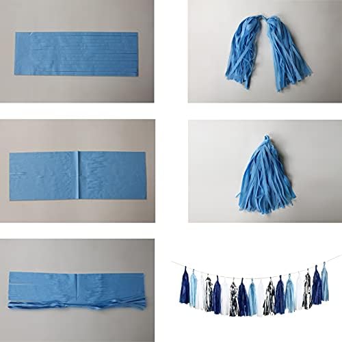 Guzon 20 Pack Tissue Paper Tassels Garland