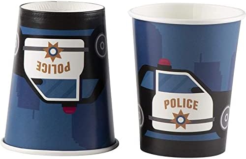 144 Piece Police Birthday Party Supplies for 24 Guests