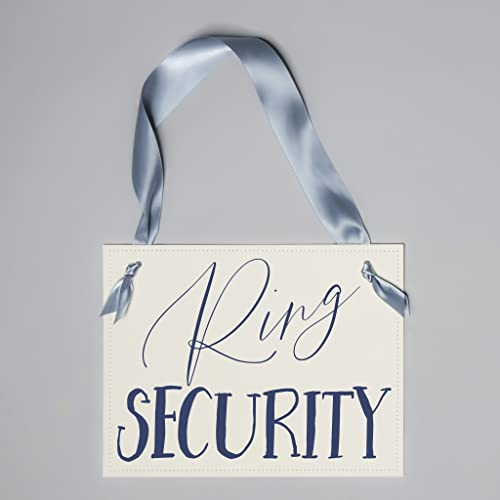 Ritzy Rose Ring Bearer Wedding Sign with Flower Girl Banner