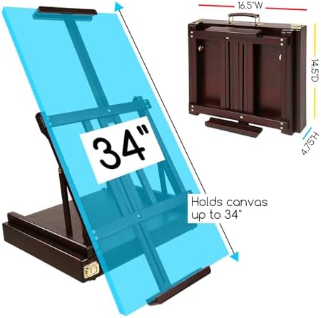 MEEDEN Studio Sketchbox Table Easel with Storage