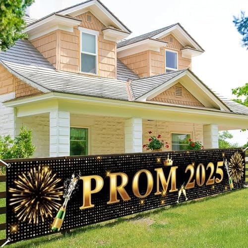OFILA 2025 Prom Banner 118x197 Inches Black Gold