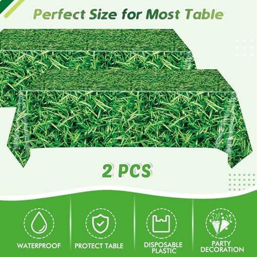 Golf Party Plates Napkins Tablecloth 62PCS Set