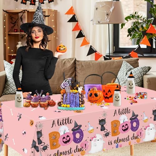 3 Pack Halloween Baby Shower Decor Tablecloths for Girls