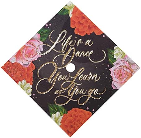 Once Upon A Time Graduation Cap Topper with Flowers