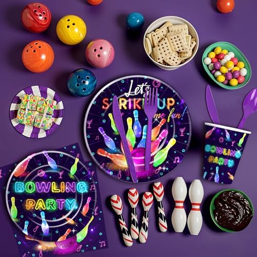 Bowling Party Decorations Set for 24 Guests