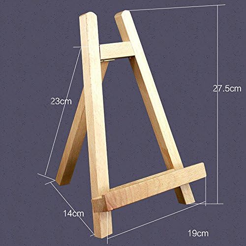 Fellibay Art Display Easel Set 28cm 2Pcs Wooden Portable for Kids