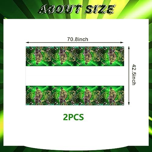 2 Pack Birthday Tablecloth for Boy Kids Party Decorations
