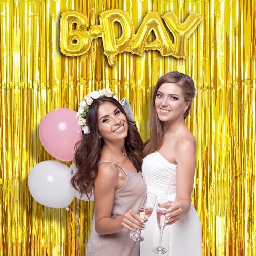 Accevo Gold Foil Streamers 3 Pack Decorations