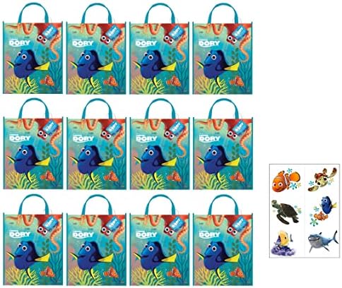 Unique Finding Dory Birthday Party Supplies Bundle 12 Tote Bags