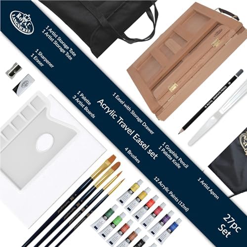 Royal Langnickel Acrylic Easel Art Set Portable