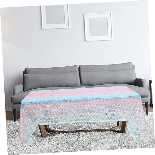 Disposable Mermaid Scale Tablecloth for Birthday Parties