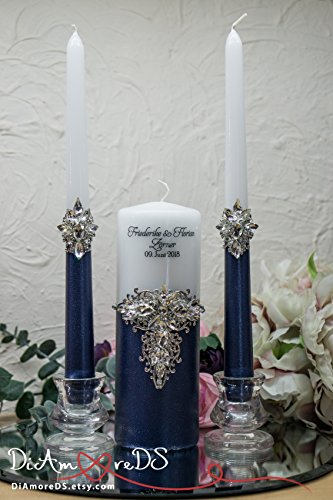 Personalized Unity Candle Set for Wedding