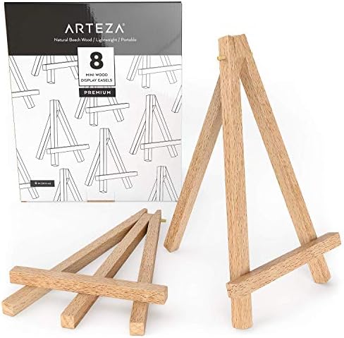 ARTEZA Mini Wooden Easel Pack of 8 8 Inches