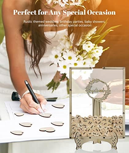 Heart Wedding Guest Book Alternative with Stand