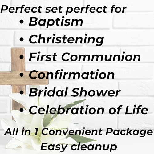 Religious Party Plates Napkins Set for 36 Guests