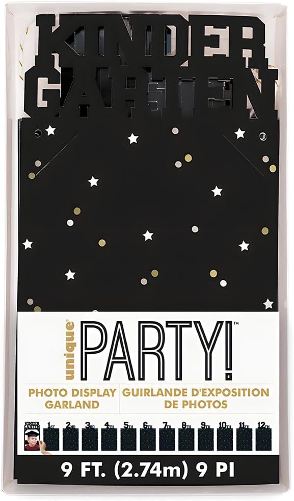 Black Graduation DIY Photo Frame Garland - 9ft 1 Count