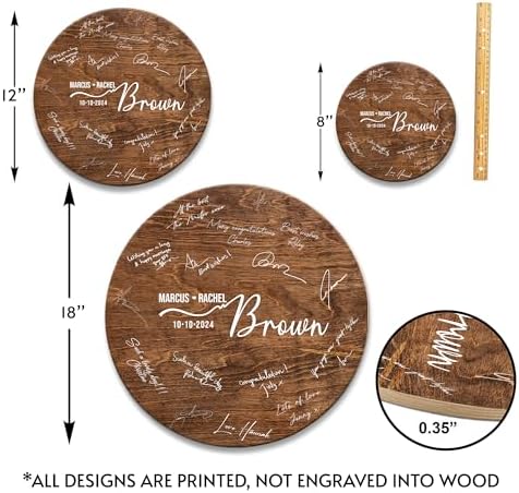 La Boda Personalized Wooden Wedding Sign 8-18 Inches