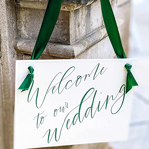 Welcome to Our Wedding Chair Sign - 11x85 Inch Custom Decor