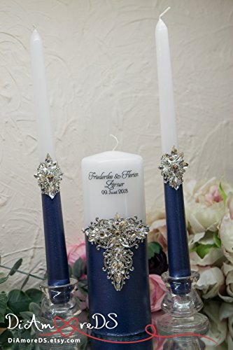 Personalized Unity Candle Set for Wedding