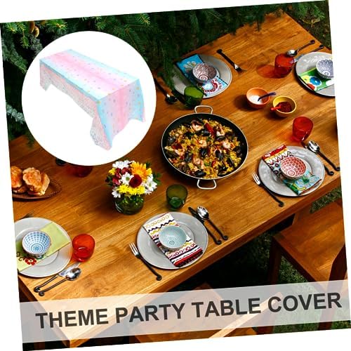 OFFSCH Mermaid Theme Tablecloth for Birthday Parties