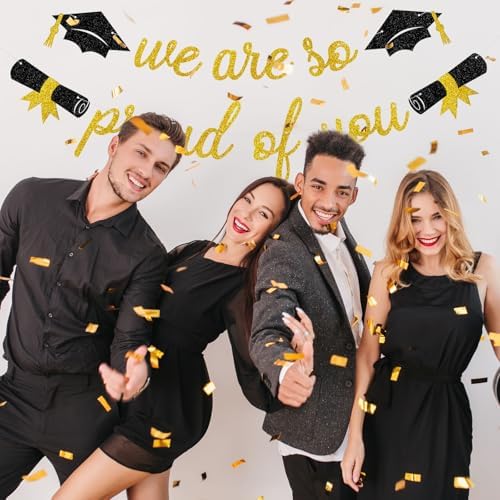 Graduation We Are So Proud Of You Banner Party Decorations