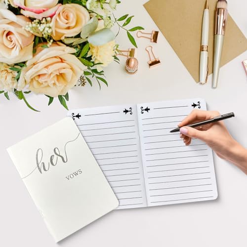 HANVOWS Vow Books His and Hers Wedding Set