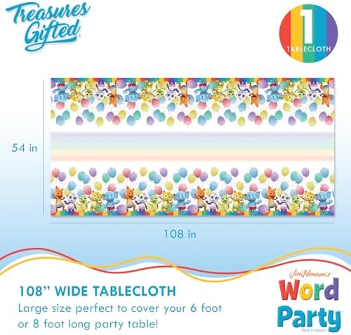 Treasures Gifted Jim Hensons Word Party Birthday Decorations Set