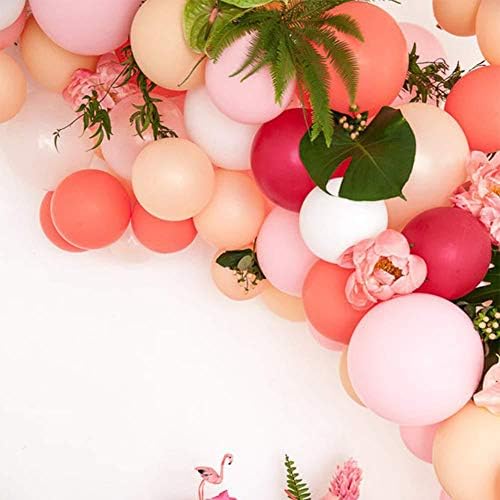 KALOR 18 Inch Coral Red Balloons 10 Pcs