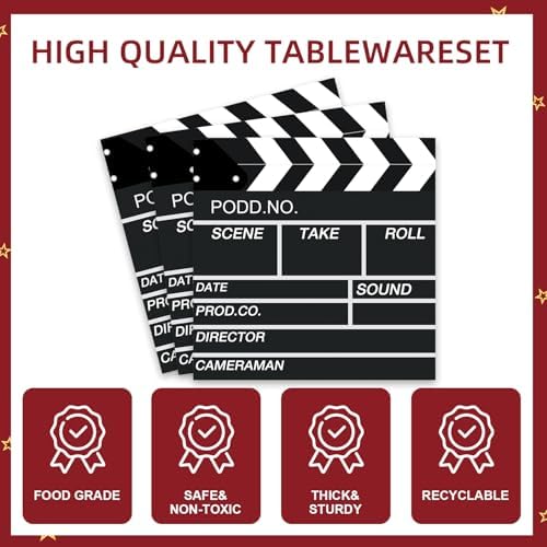 141 Pcs Movie Night Dinnerware Set for 20 Guests