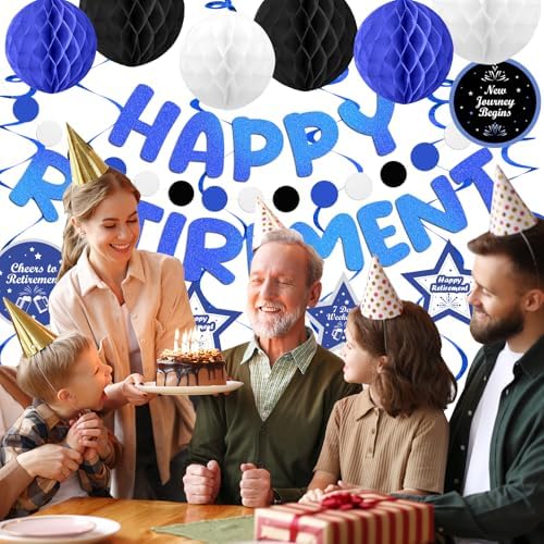 Happy Retirement Party Decorations for Men