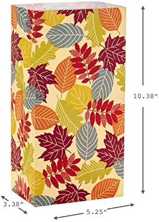 Hallmark Fall Leaves Party Favor and Wrapped Treat Bags 30 Ct
