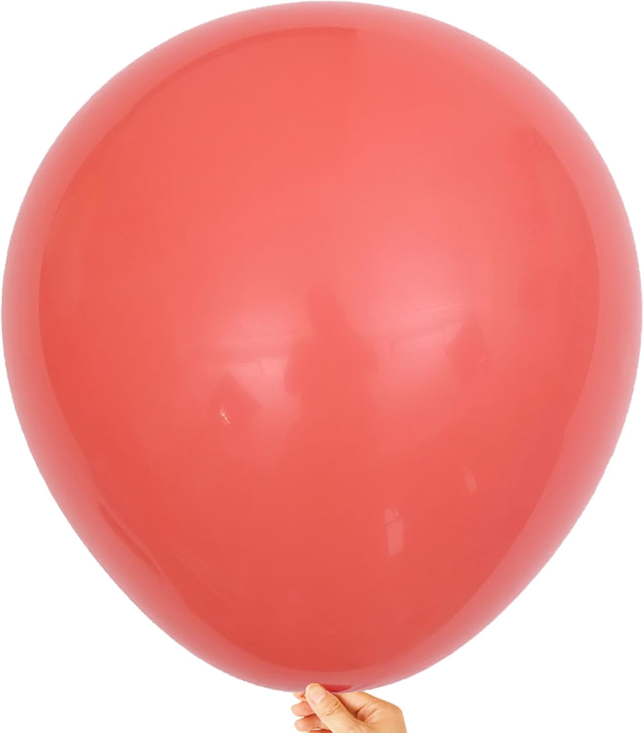 KALOR 18 Inch Coral Red Balloons 10 Pcs